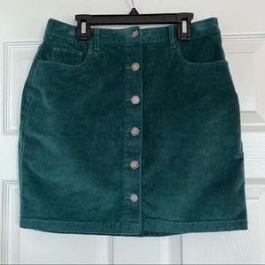 Corduroy miniskirt